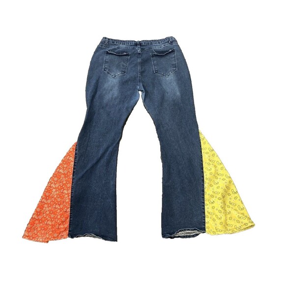 Falmer Heritage Bell Bottom Stretch Denim Jeans 2X-LARGE  Bohemian Bo Ho - Picture 2 of 7